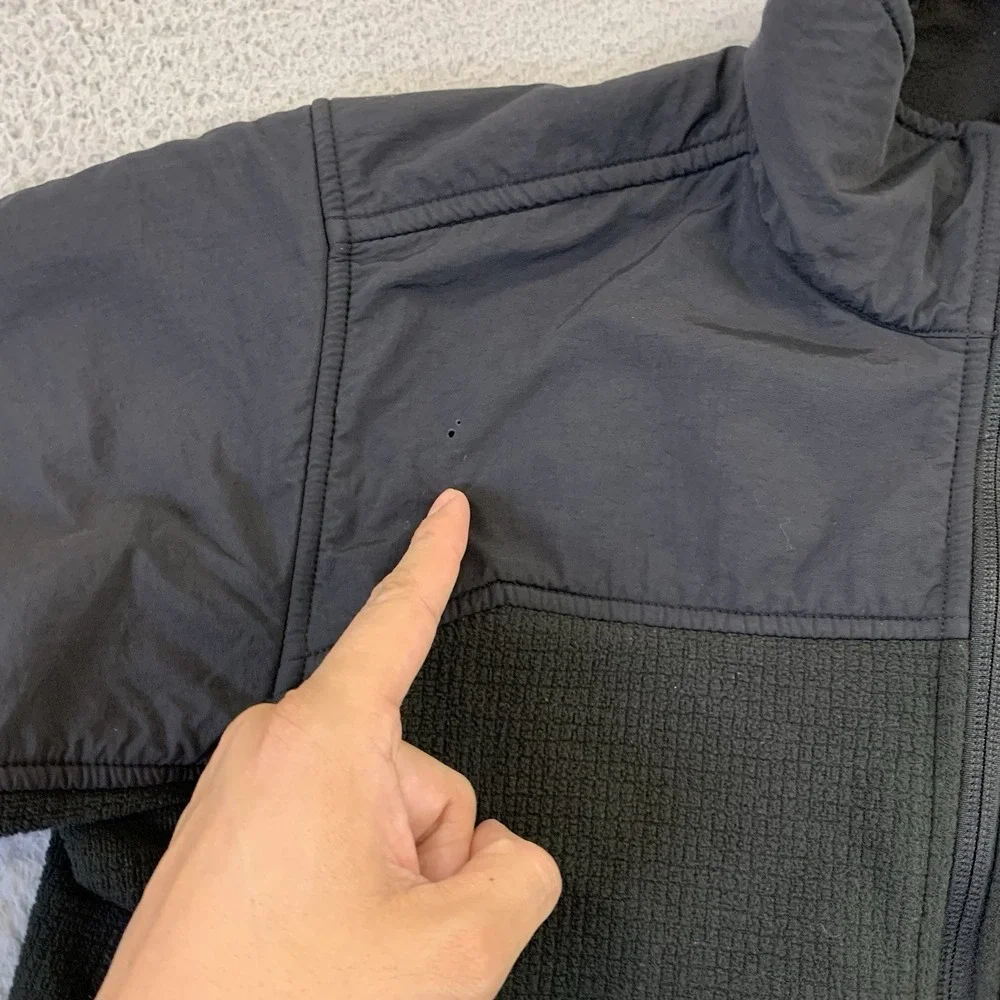 The North Face Astro Ridge Jacket Mens Medium Black Full Zip Pocket Outdoor Hike
